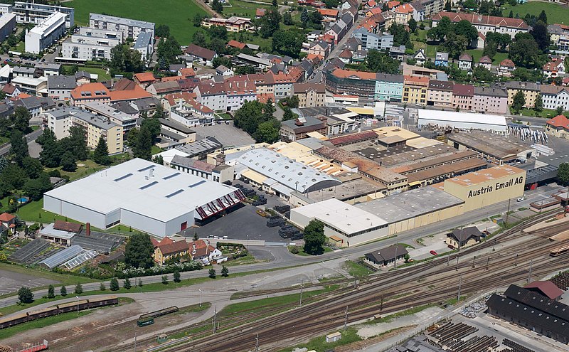 Austria Email - Aerial view Knittelfeld plant